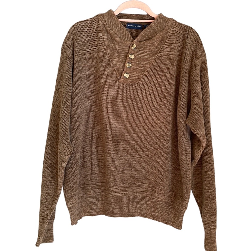 Northern Isles Knit Cotton Sweater L